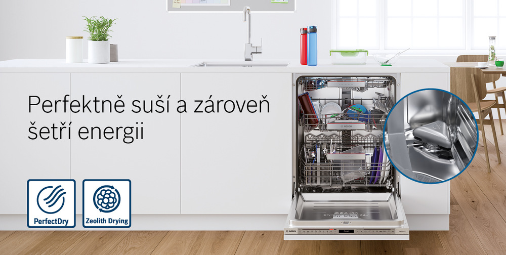 Umývačka riadu Bosch Serie 6 SPS6ZMW29E Zeolith® biela