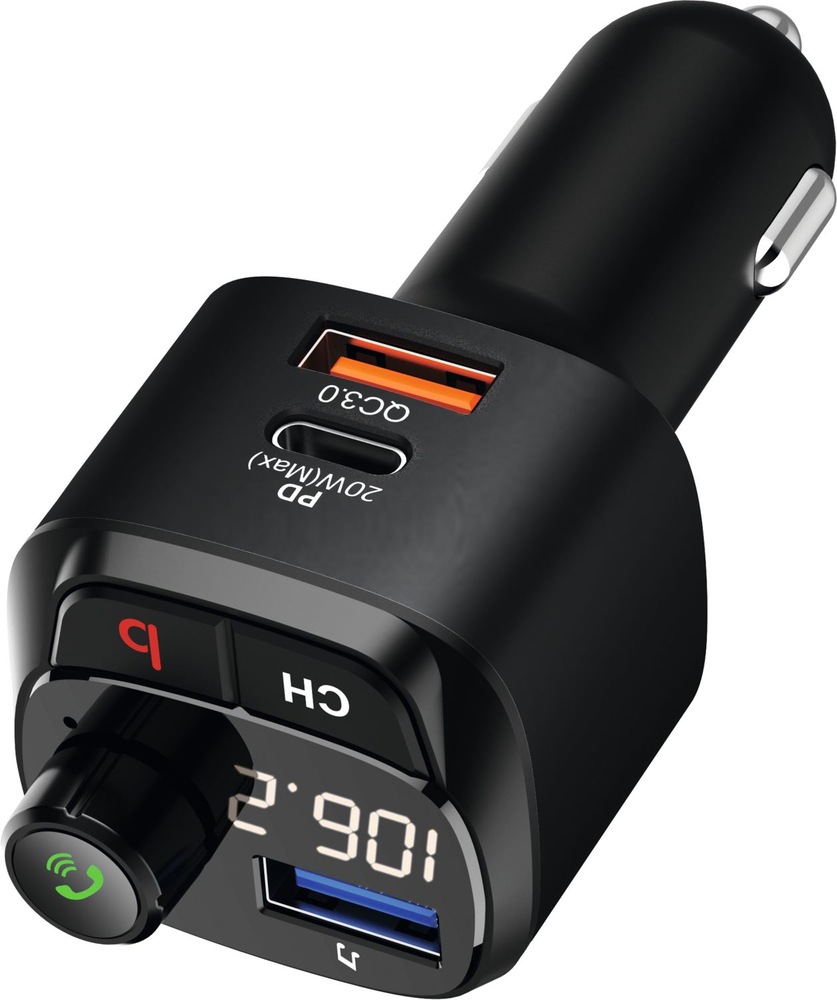 FM Transmitter Technisat DIGICAR 200 BT čierny FM Transmitter TechniSat DIGICAR 200 BT