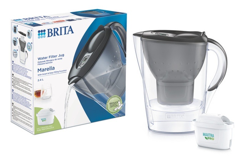Filtrácia vody BRITA Marella 2,4 l 2024 grafitová farba Filtrácia vody BRITA Marella 2,4 l 2024 grafitová farba