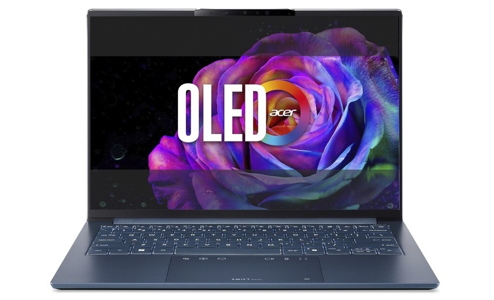 Notebook Acer Swift Go 14 AI (SFG14-I71-7285) modrý OLED displej notebooku Acer Swift Go 14 AI (SFG14-I71-7285)