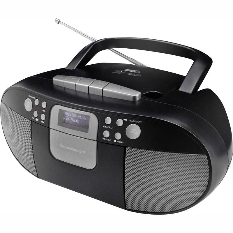 Rádiomagnetofón s DAB+/CD Soundmaster SCD7800SW čierny