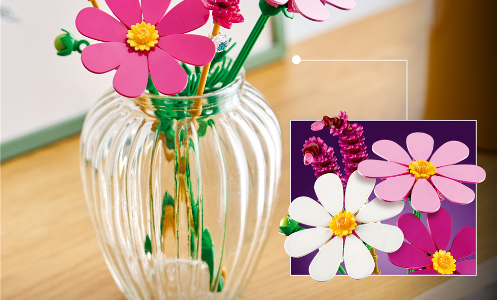 Stavebnica LEGO® Botanicals 11514 Krásenky Aplikácia LEGO Builder a režim Stavajte spoločne spríjemní stavanie o interaktívny návod a spoločnú tvorbu.