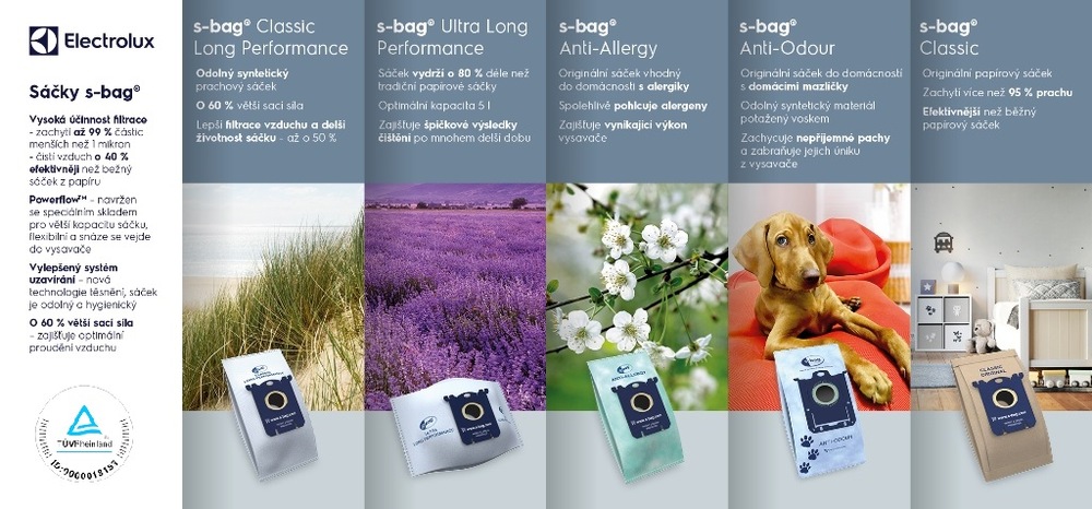 Vrecká pre vysávače Electrolux s-bag® Classic E200S (5 ks) Vrecká pre vysávače Electrolux s-bag® Classic E200S (5 ks)