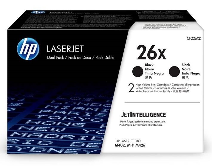 Toner HP 26X, 2x 9 000 strán čierny