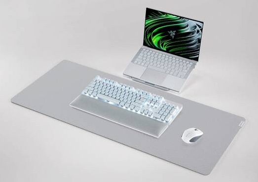 Podložka pod klávesnicu a myš Razer Pro Glide XXL, 94 × 41 cm biela RAZ0203332300R3M1