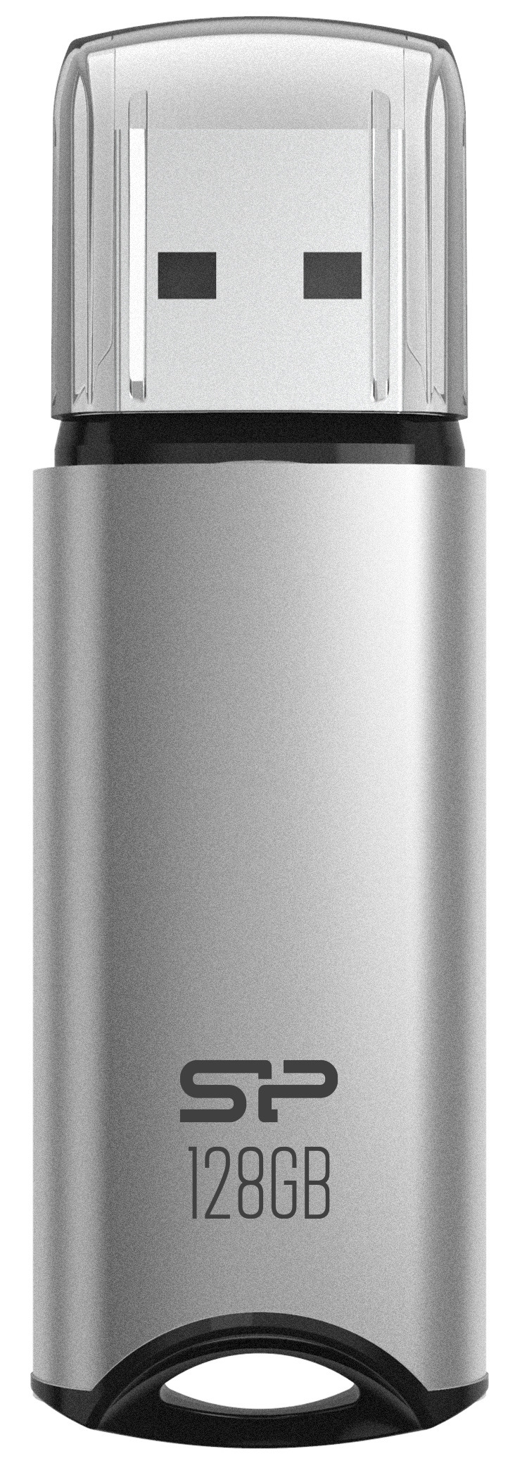 USB flashdisk Silicon Power Marvel M02 128 GB strieborný