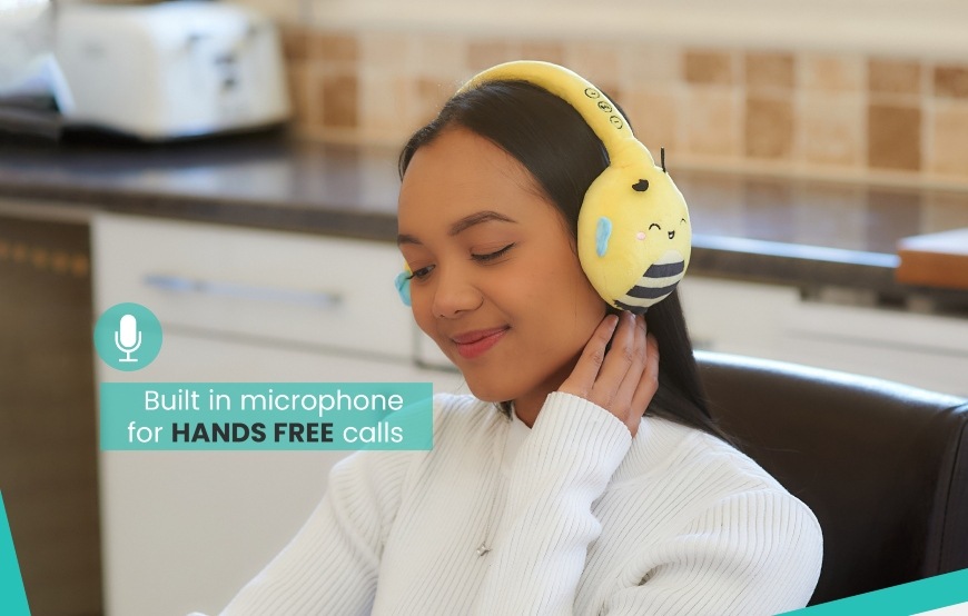 Slúchadlá Lazerbuilt Squishmallows Plush Bluetooth - Sunny žltá Lazerbuilt Squishmallows Plush Bluetooth Sunny, žltá