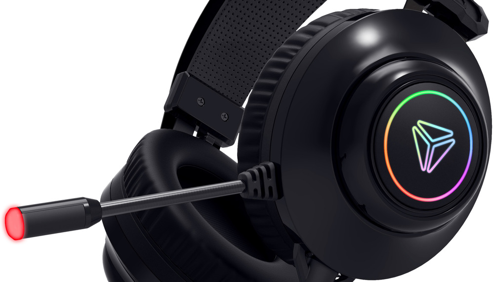 Headset YENKEE NEXUS čierny Podsvietenie náušníkov slúchadiel YENKEE NEXUS dodá vášmu hraniu atmosféru