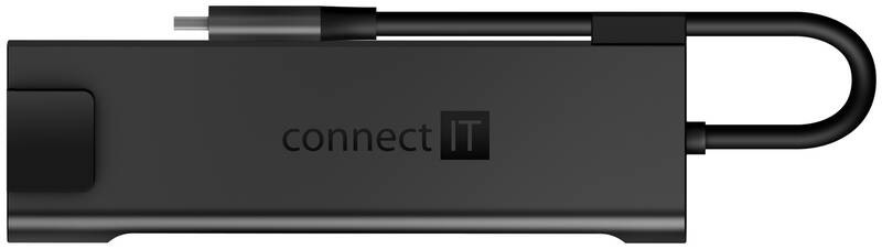 USB Hub Connect IT USB-C/RJ45, HDMI, 2x USB 3.2, USB-C PD 100W sivý USB Hub Connect IT USB-C/RJ45, HDMI, 2x USB 3.2, USB-C PD 100W sivý