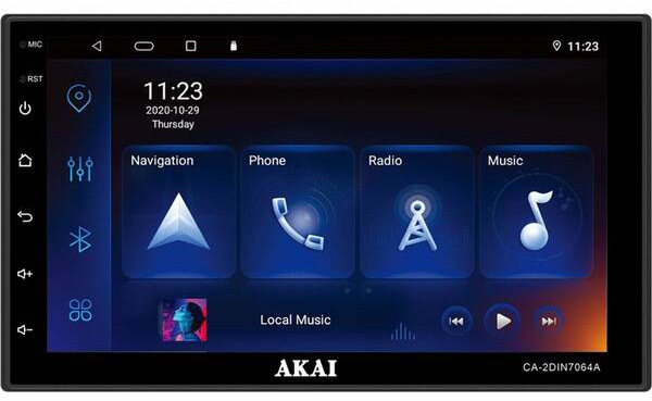 Autorádio s LCD AKAI CA-2DIN7064A čierne