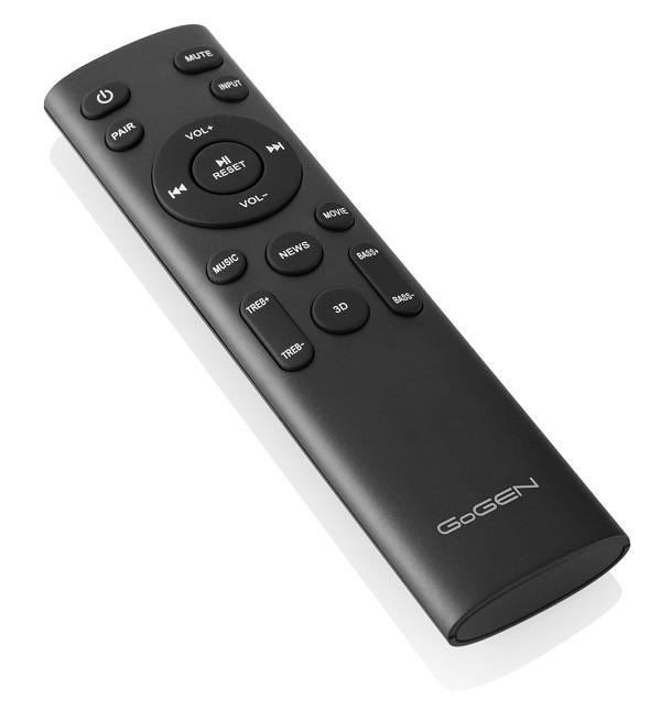 Soundbar GoGEN TAS 940 WSB čierny soundbar GOGTAS940WSB, diaľkový ovládač