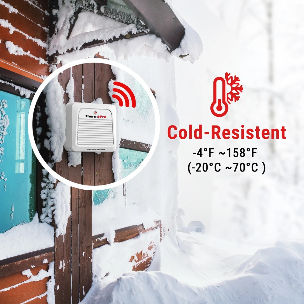 Snímač pre meteostanice ThermoPro TX-7C, pre TP-280C, 868MHz, nabíjací biely Snímač pre meteostanice ThermoPro TX-7C, pre TP-280C, 868MHz, nabíjací biely