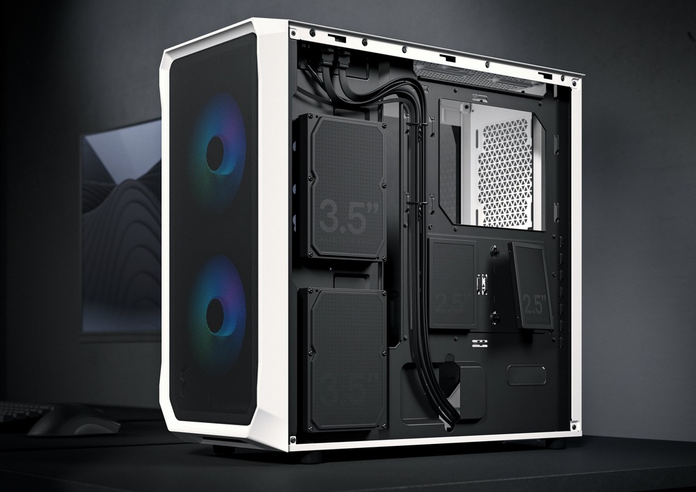 Case FRACTAL DESIGN Focus 2 RGB Tempered Glass Clear Tint biela FRACTAL DESIGN Focus 2 RGB Tempered Glass Clear Tint