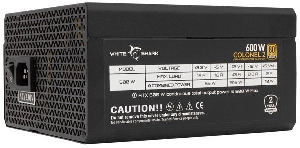 Zdroj White Shark COLONEL-2 Zdroj White Shark COLONEL-2