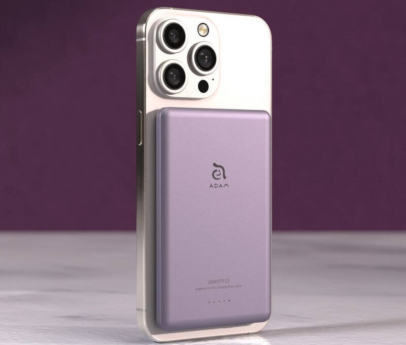 Powerbank ADAM Elements GRAVITY C5 5000 mAh fialová Powerbank ADAM Elements GRAVITY C5 5000 mAh fialová