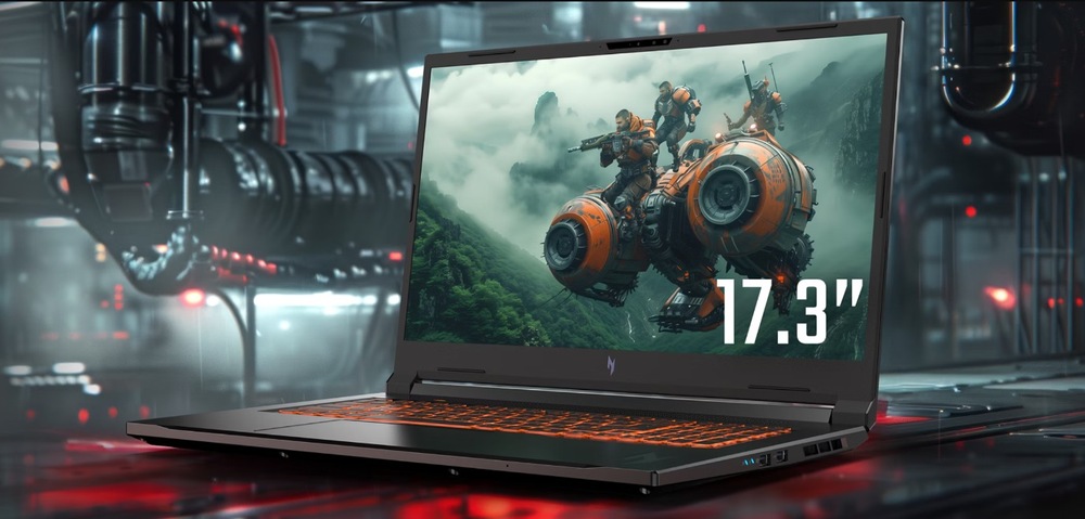 Notebook Acer Nitro V 17 AI (ANV17-41-R7B1) čierny 17,3-palcový displej notebooku Acer Nitro V 17 AI