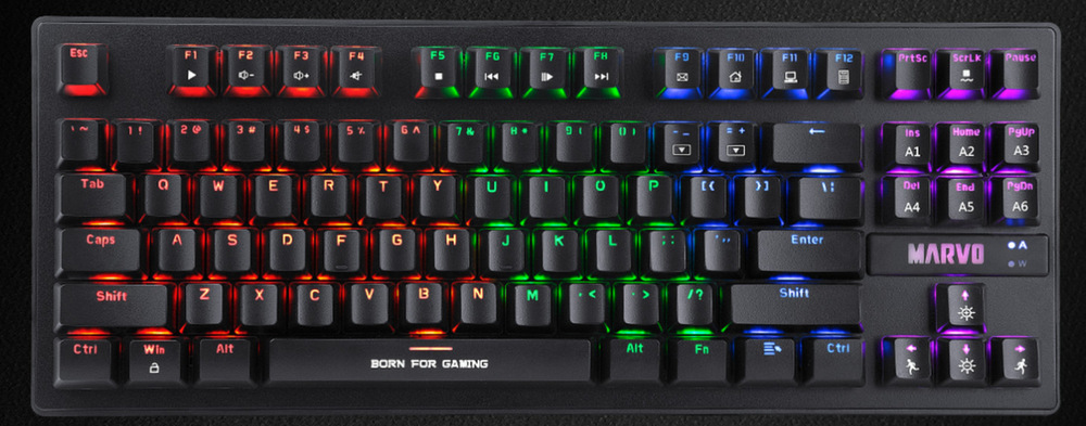 Klávesnica Marvo KG901, CZ/SK čierna