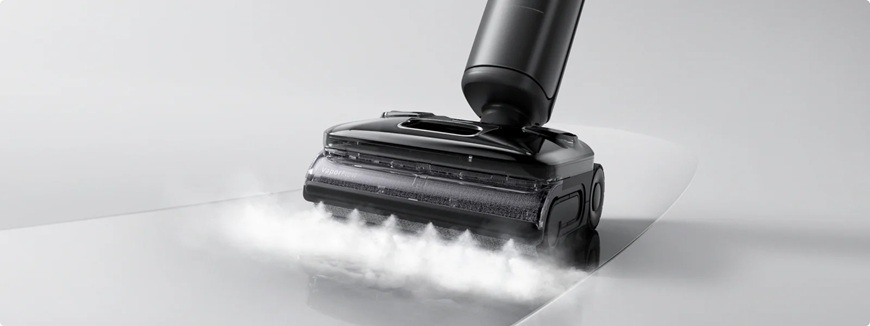 Čistič tvrdých podláh Roborock F25 Ultra čierny Tyčový vysávač Roborock F25 Ultra využíva parnú technológiu.