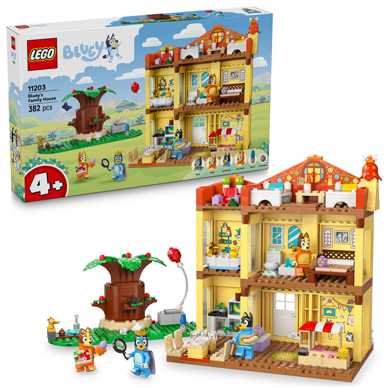 Stavebnica LEGO® Bluey 11203 Bluey a její rodinný dům Stavebnica LEGO® Bluey 11203 Bluey a jej rodinný dom
