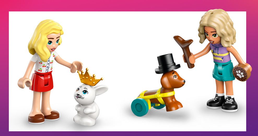 Stavebnica LEGO® Friends 42650 Obchod s doplnkami pre mazlíčkov Z 375 kociek LEGO vznikne dvojposchodový obchod s aplikáciou LEGO Builder, ktorý môžu deti od 6 rokov po dokončení vystaviť alebo využiť ako základ pre ďalšie príbehy.