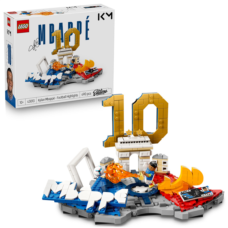 Stavebnica LEGO® Editions 43013 Kylian Mbappé – Hviezdne momenty futbalu