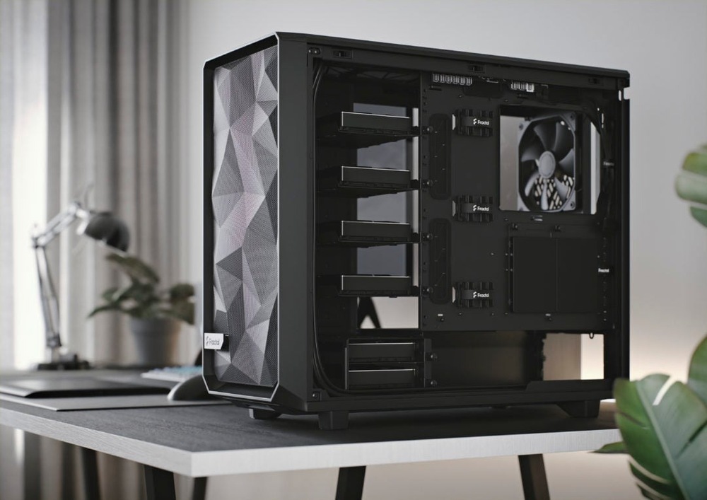 Case FRACTAL DESIGN Meshify 2 Tempered Glass Light Tint čierna FRACTAL DESIGN Meshify 2 Tempered Glass Light Tint