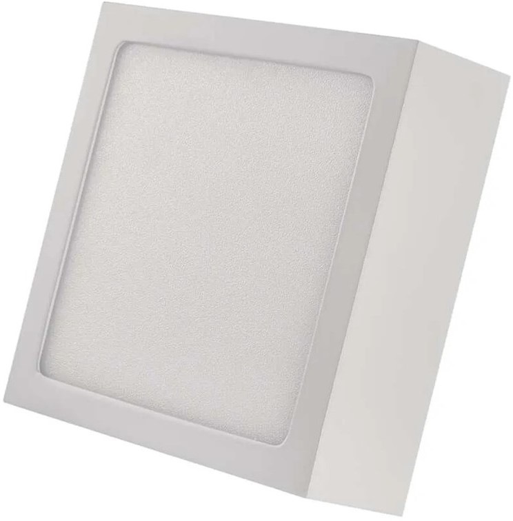 Stropné svietidlo EMOS Nexxo 7,6, 12x12cm, 680lm, neutrálna biela - biele