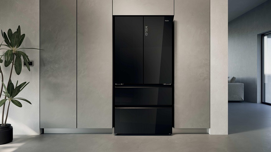 Americká chladnička Haier HFR79F19DFGB čierna Americká chladnička Haier HFR79F19DFGB čierna