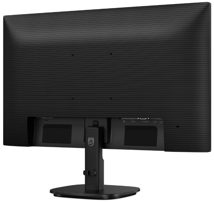 Monitor Philips 24B2N2200 čierny Monitor Philips 24B2N2200 v pohľade zozadu so stojanom a uchytením VESA 100 × 100 mm
