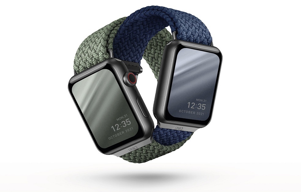 Remienok Uniq Aspen na Apple Watch 42/44/45mm zelený