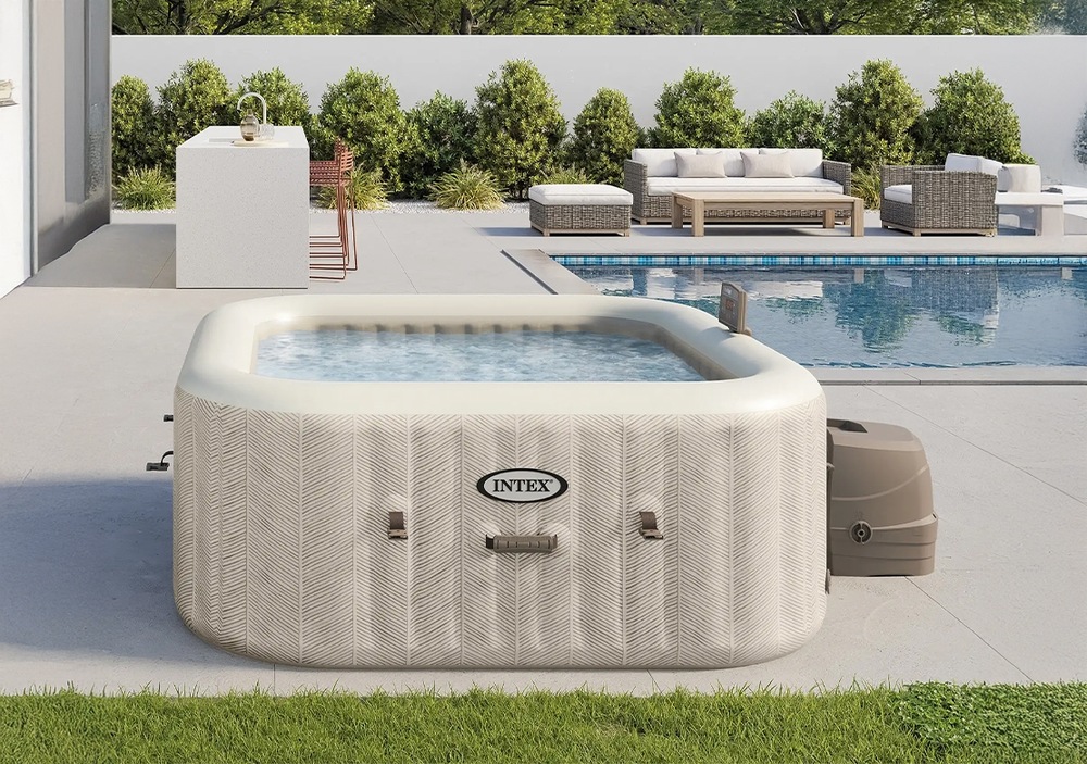 Vírivka Intex Pure Spa Chevron Deluxe 6 28472NP béžová Vírivka Intex Pure Spa Chevron Deluxe 6 28472NP béžová