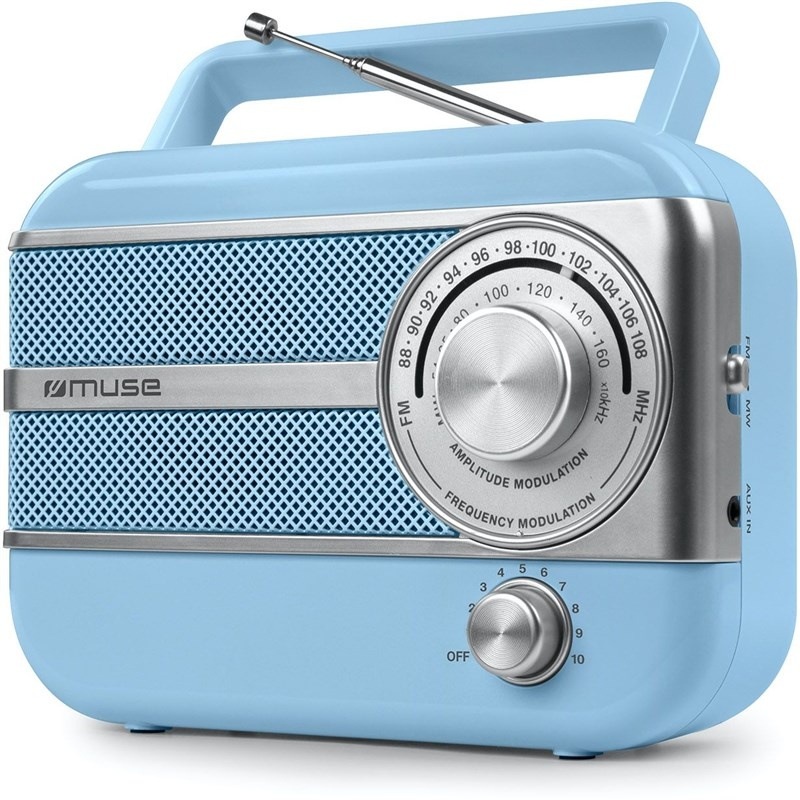 Rádioprijímač MUSE M-056 modrý