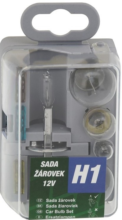 Žiarovky Compass servisný box univerzálny H1 GREEN v praktickom plastovom boxe