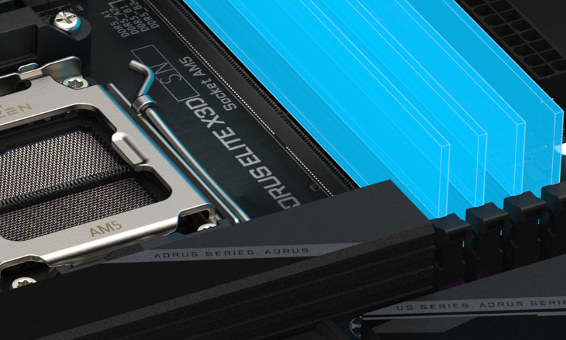 GIGABYTE X870 AORUS ELITE X3D podporuje DDR5 RAM
