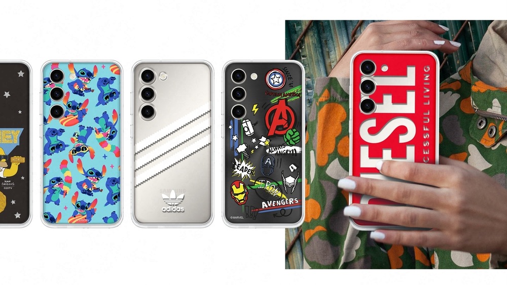 Kryt na mobil Samsung Frame na Galaxy S23 biely Samsung Frame kryt na Galaxy S23