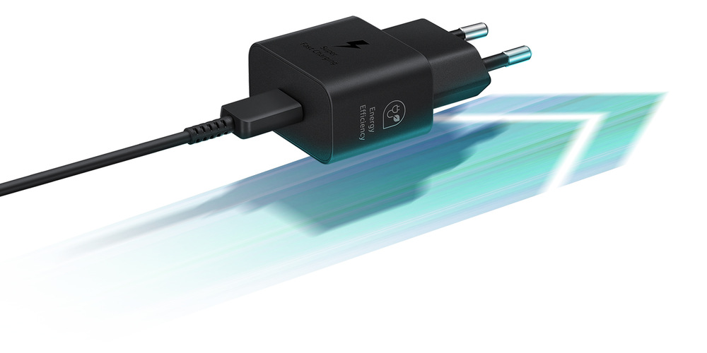 Nabíjačka do siete Samsung EP-T2510, USB-C, 25W + USB-C kábel 1m čierna Nabíjačka do siete Samsung EP-T2510, USB-C, 25W + USB-C kábel 1m čierna