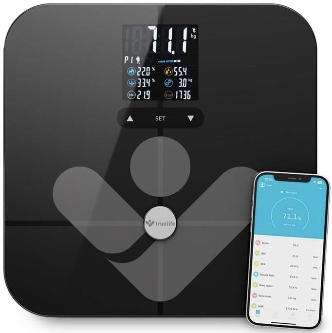 Osobná váha TrueLife FitScale W7 BT Black