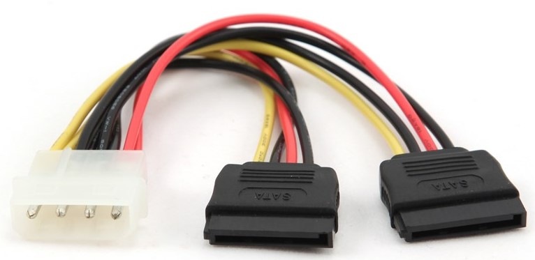 Kábel Gembird redukcia - rozdvojka napájania 1x 5,25” na 2x SATA