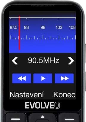 Mobilný telefón Evolveo EasyPhone LT - seniorský čierny