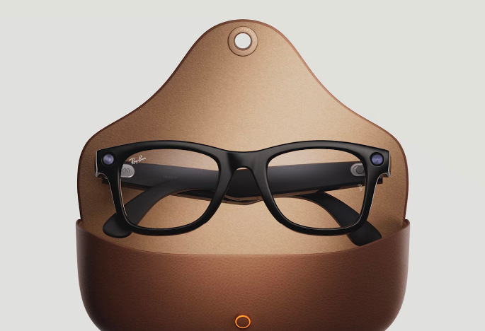 Okuliare pre virtuálnu realitu Meta Ray-Ban Wayfarer - Matte Black, Polarized Gradient Graphite čierne