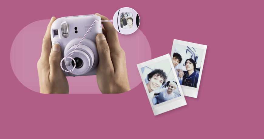 Instantný fotoaparát Fujifilm Instax mini 12 ACC kit biely Fujifilm Instax mini 12 ACC kit, biela