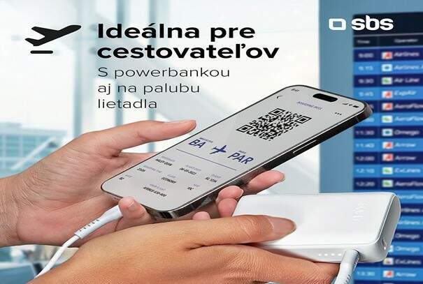 Powerbank SBS 2x USB-A/USB-C, PD, 20 W 10000 mAh čierna Powerbank SBS 2x USB-A/USB-C, PD, 20 W 10000 mAh čierna