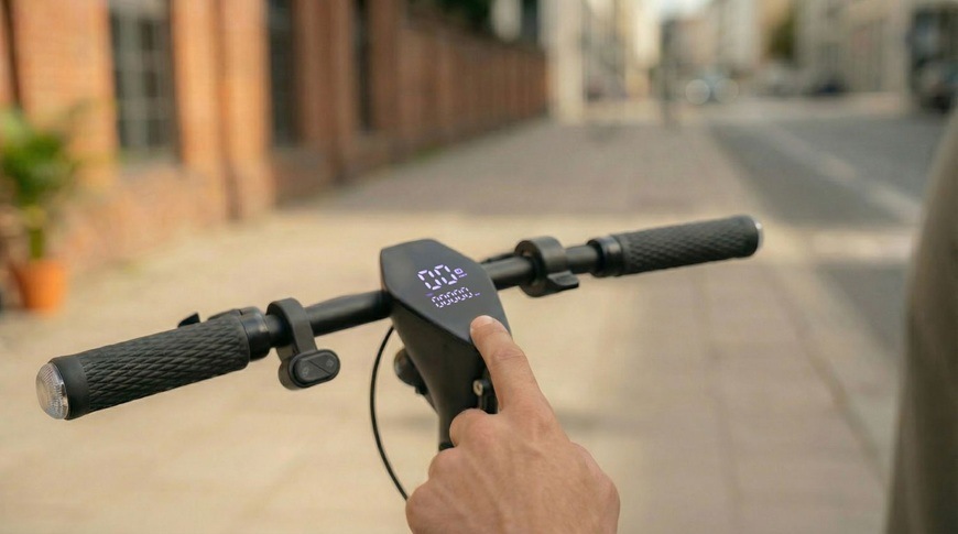 Elektrická kolobežka Sencor SCOOTER S71 LIGHT biela Displej elektrickej kolobežky Sencor SCOOTER S71 LIGHT s ovládaním jazdných funkcií.