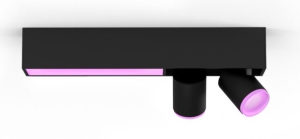 Bodové svietidlo Philips Hue Centris White and Color Ambiance 2 Spot čierne