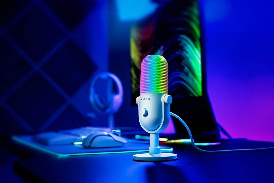 Mikrofón Razer SEIRÉN V3 Chroma RGB biely Mikrofón Razer SEIRÉN V3 Chroma RGB biely