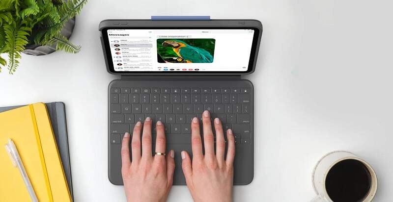 Klávesnica Logitech RU IPAD 10 GRY US Klávesnica Logitech RU IPAD 10 GRY US