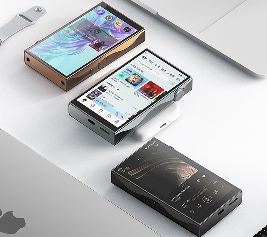 HiFi prenosný digitálny prehrávač Shanling M3 Plus 64GB strieborný Digitálny prehrávač Shanling M3 Plus, strieborný