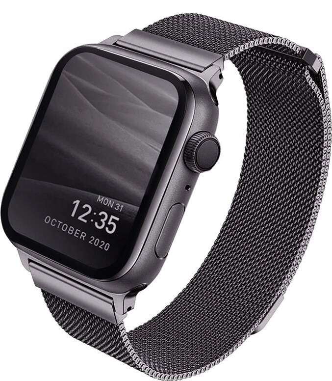 Remienok Uniq Dante na Apple Watch 42/44/45/49mm sivý