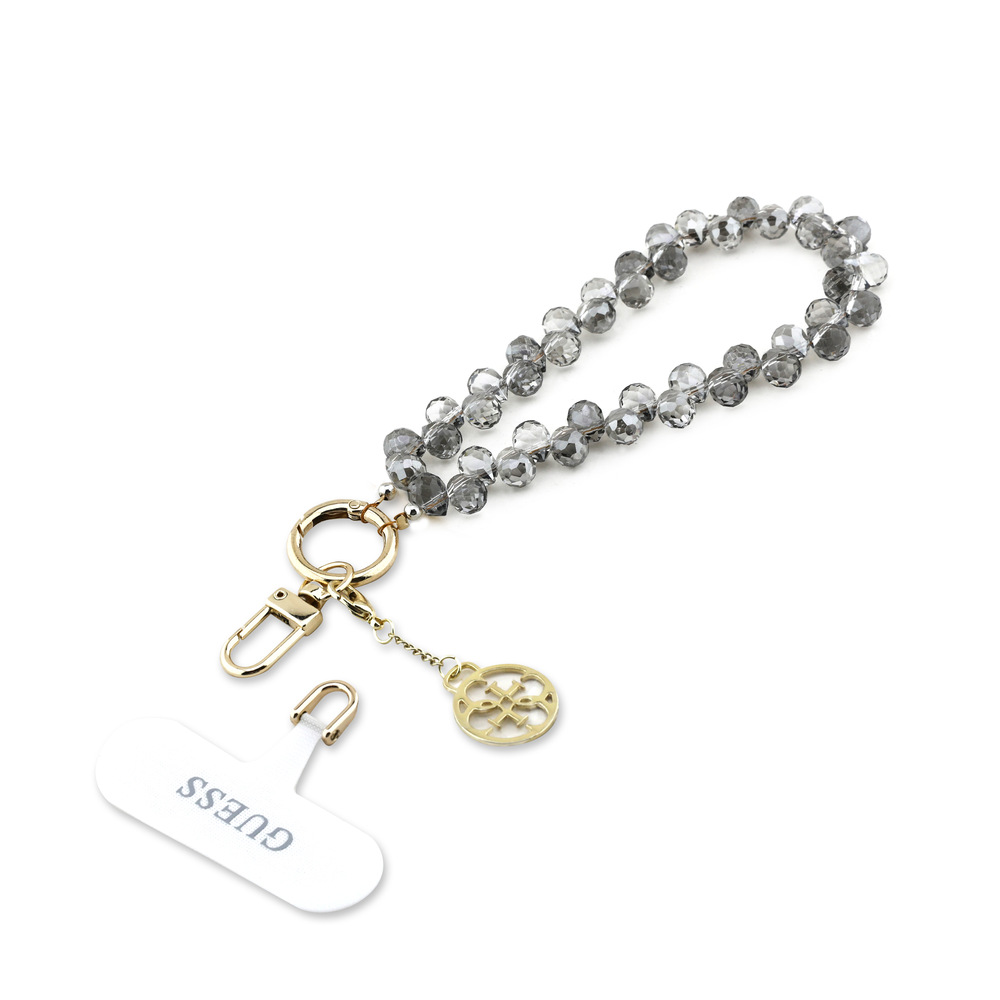 Pútko Guess Crystals 4G Charm - čierne