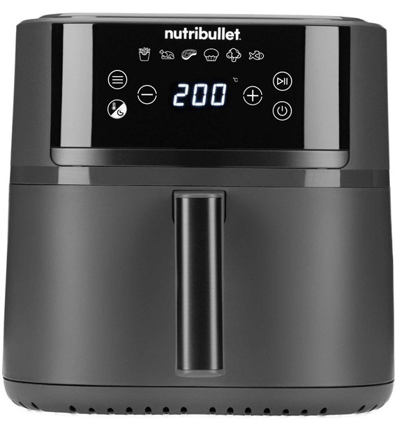 Teplovzdušná fritéza NutriBullet s digitálnym dotykovým displejom.
